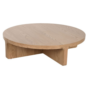 Tavolino da Caffè Home ESPRIT Naturale legno di rovere 121 x 121 x 32 cm