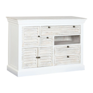 Cassettiera Home ESPRIT Bianco Consumato 115 x 40 x 80 cm