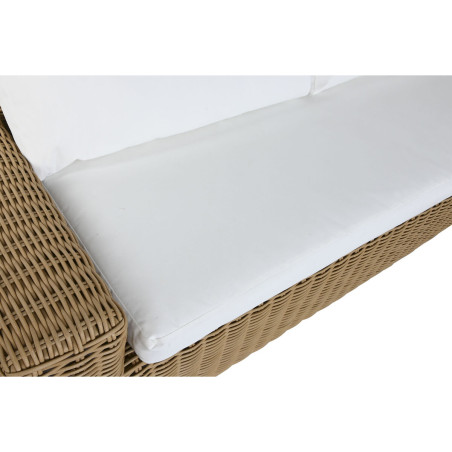Divano da Giardino Home ESPRIT Beige Marrone Chiaro 222 x 87 x 63 cm