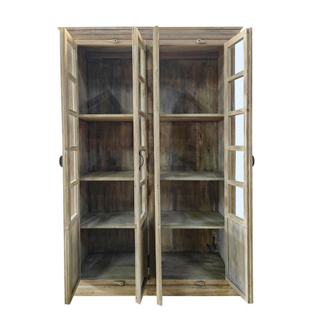 Stand Espositore Home ESPRIT Bianco Legno di mango 135 x 50 x 210 cm