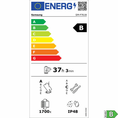 Smartphone Samsung Z FLIP 7 FE SM-F761B 6,7" Octa Core Exynos 2400 8 GB RAM 256 GB Black