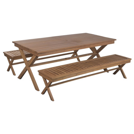 Tavolo da Pranzo Home ESPRIT Marrone Teca 200 x 100 x 78 cm