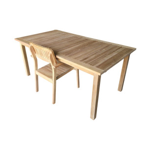 Tavolo da Pranzo Home ESPRIT Marrone Teca 180 x 100 x 75 cm