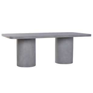Tavolo da Pranzo Home ESPRIT Grigio Calcestruzzo 200 x 100 x 74 cm