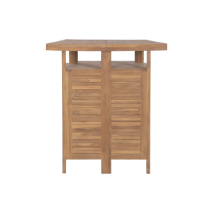 Tavolo con 2 sedie Home ESPRIT Teca 95 X 70 X 108 CM