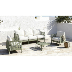 Divano da Giardino Home ESPRIT Menta 222 X 74 X 70 CM
