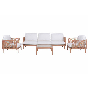 Divano da Giardino Home ESPRIT Terracotta 222 X 74 X 70 CM
