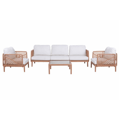 Divano da Giardino Home ESPRIT Terracotta 222 X 74 X 70 CM