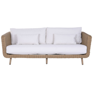 Divano da Giardino Home ESPRIT Bianco Naturale 188 X 89 X 65 CM