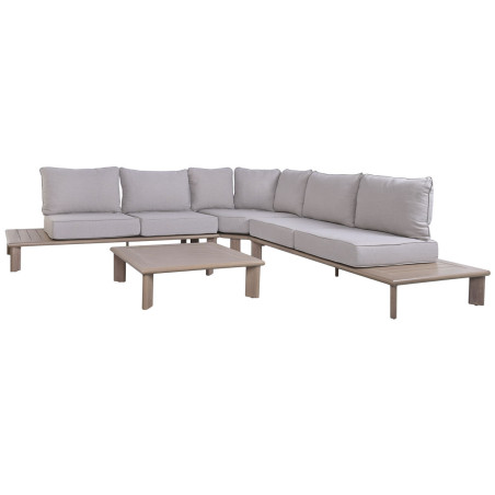 Divano da Giardino Home ESPRIT Marrone 290 X 290 X 68 CM