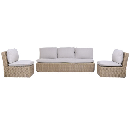Divano da Giardino Home ESPRIT Marrone Marrone Chiaro 215 X 90 X 75 CM