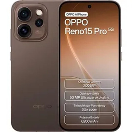 Smartphone Oppo RENO 15 PRO Octa Core Mediatek Dimensity 8450 12 GB RAM 512 GB Black 6,3"