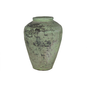 Vaso Home ESPRIT Verde Ceramica Terracotta Pezzo unico 65 X 65 X 72 CM
