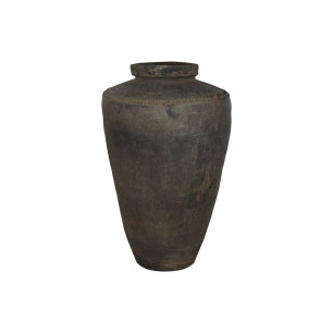 Vaso Home ESPRIT Nero Ceramica Terracotta Pezzo unico 76 x 76 x 96 cm