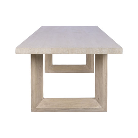Tavolo da Pranzo Home ESPRIT Marmo Legno di olmo 220 x 100 x 76 cm