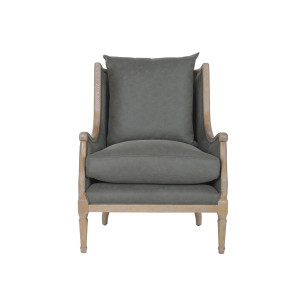 Poltrona Home ESPRIT Marrone Verde Poliestere Cenere 74,5 X 85 X 98 CM