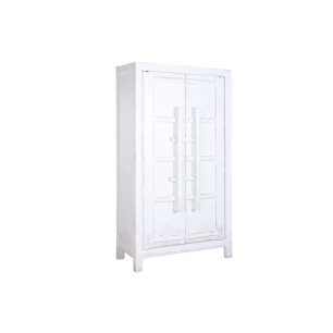 Armadio Home ESPRIT Bianco Legno di olmo 115 x 48 x 210 cm