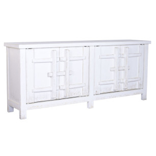 Credenza Home ESPRIT Bianco Legno di olmo 230 x 48 x 96 cm