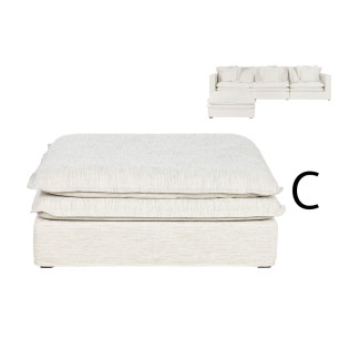 Modulo del divano Home ESPRIT Beige 110 X 110 X 48 CM