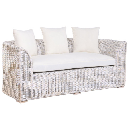 Divano Home ESPRIT Bianco Bali Decapaggio 174 x 88 x 69 cm