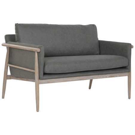 Divano Home ESPRIT Marrone Verde Città Decapaggio 126,5 X 75 X 82 CM