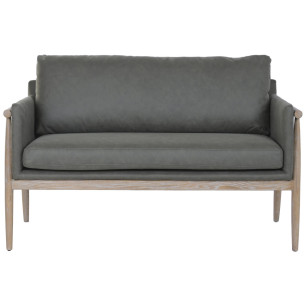 Divano Home ESPRIT Marrone Verde Città Decapaggio 126,5 X 75 X 82 CM