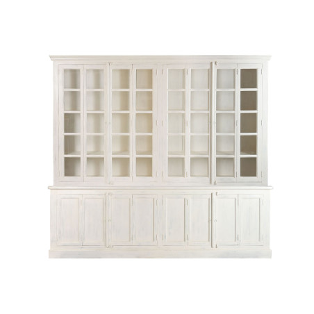 Stand Espositore Home ESPRIT Bianco Teca Legno di mango 270 X 43 X 244 CM