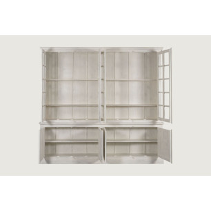 Stand Espositore Home ESPRIT Bianco Teca Legno di mango 270 X 43 X 244 CM