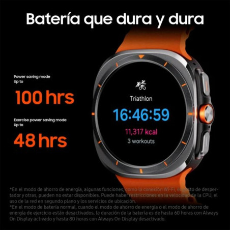 Smartwatch Samsung Galaxy Watch Ultra 4G Grigio Arancio Grigio scuro