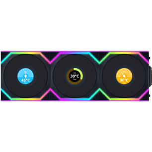 VENTILADOR 120X120 LIAN LI UNIFAN SL WIRELESS LCD BLACK