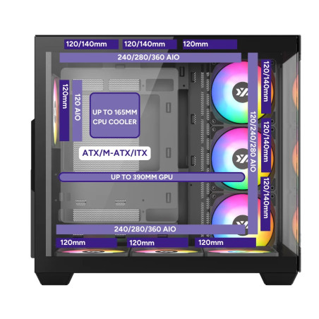 TORRE ATX XYZ TESSERACT X BLACK