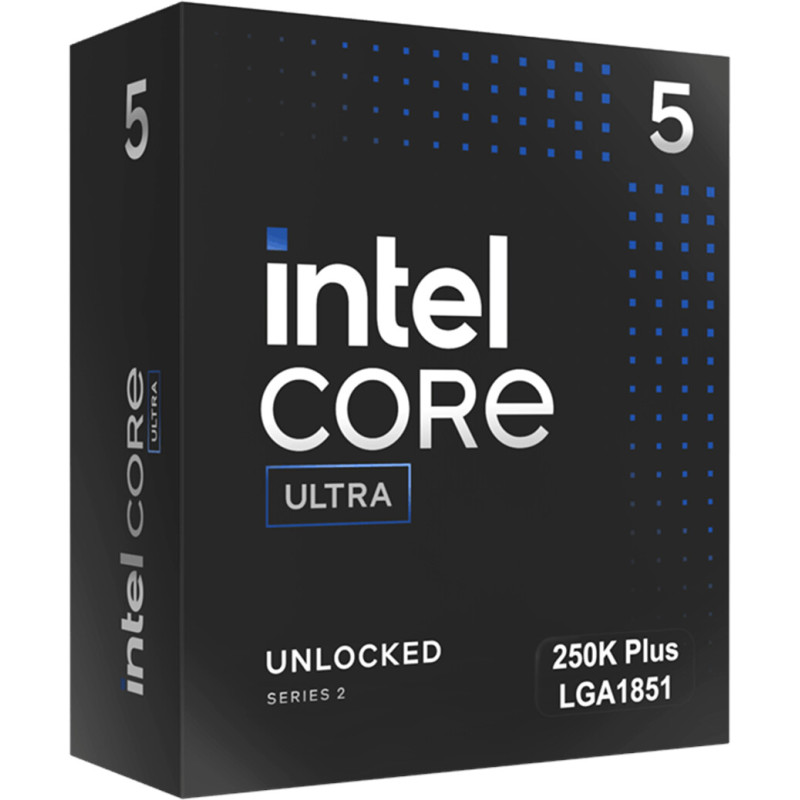 CPU INTEL CORE ULTRA 5 250KF PLUS 4,2GHZ (5,3GHZ TURBO) 18CORE BX80768250KF 30MB LGA1851 125W BOX NO FAN GAR. 3ANNI CPU INTEL CORE ULTRA 5 250KF PLUS 4,2GHZ (5,3GHZ TURBO) 18CORE BX80768250KF 30MB LGA1851 125W BOX NO FAN GAR. 3ANNI