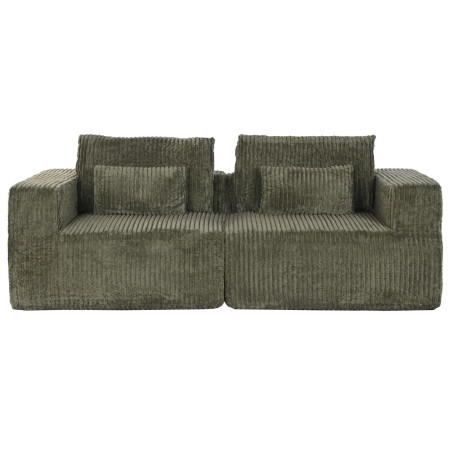 Divano Home ESPRIT Verde Scandi 220 x 158 x 91 cm