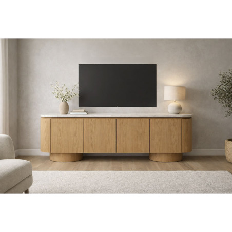 Mobile TV Home ESPRIT Marrone Chiaro 200 X 40 X 45 CM