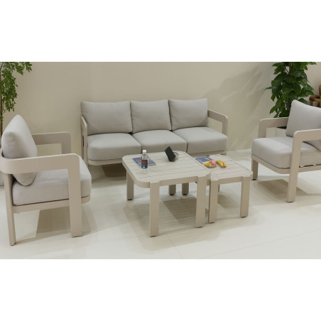 Divano da Giardino Home ESPRIT Beige 188 X 75 X 67 CM