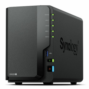 Memorizzazione in Rete NAS Synology DS225+ Nero Intel Celeron Intel Celeron J4125