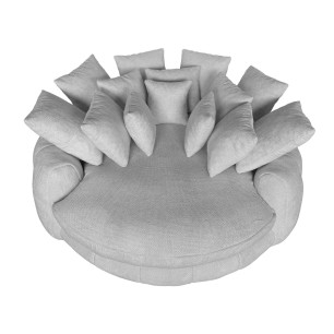 Divano Home ESPRIT Grigio chiaro Scandi 182 X 167 X 52,5 CM