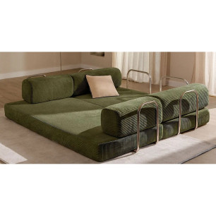 Divano Home ESPRIT Verde Scandi 200 X 90 X 64 CM
