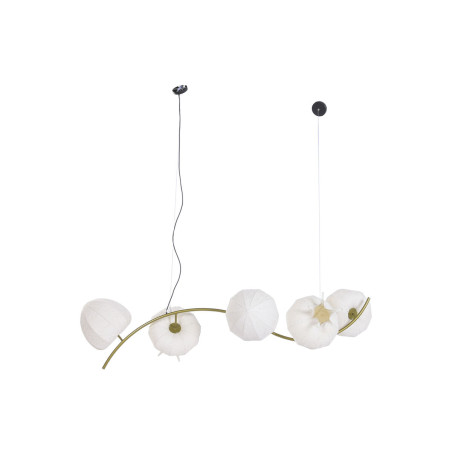 Lampadario Home ESPRIT Carta Acciaio