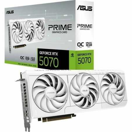 Graphics card Asus Prime GeForce RTX 5070 White OC Edition nvidia geforce rtx 5070 12 GB GDDR6 GDDR7