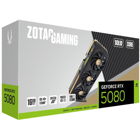 TARJETA GRÁFICA ZOTAC RTX 5080 16 GB SOLID CORE OC