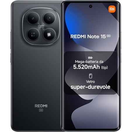 Xiaomi Redmi Note 15 6+128GB 6.77" 5G Midnight Black Wind3