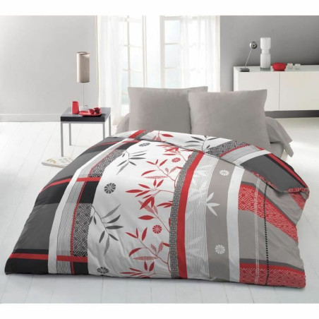 Set di copripiumino HOME LINGE PASSION Azzurro Bianco rouge 240 x 260 cm Osimano 3 Pezzi