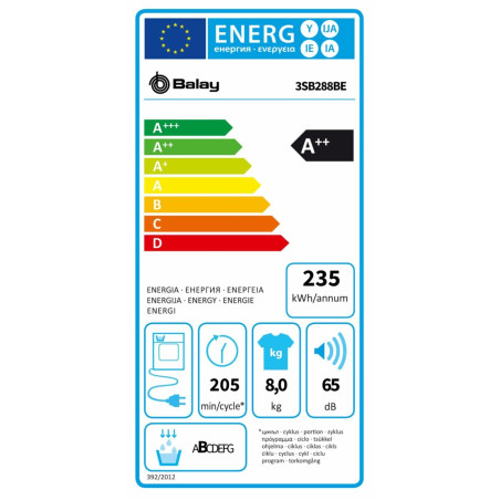 Asciugatrice Balay 3SB288BE 8 kg