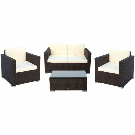 Mobili da giardino Aktive Nero Crema 128 x 72 cm