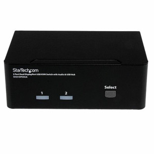 Commutatore KVM con 2 Porte Startech SV231DPDDUA Nero