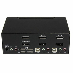 Commutatore KVM con 2 Porte Startech SV231DPDDUA Nero