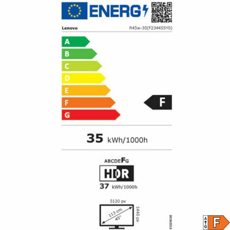 Monitor Lenovo 67B1GAC3EU 44,5" 4K Ultra HD