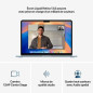 Laptop Apple MacBook Air M4 SSD 13,6" M4 16 GB RAM