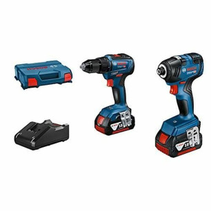 Set trapano e accessori BOSCH GDR 18V-200 + GSR 18V-55 + GBA 18V 2x4.0Ah + GAL 18V-40 18 V